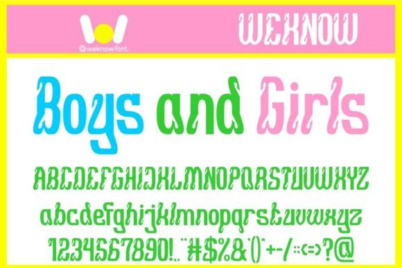 Boys and Girls: A Display Font That Commands Attention