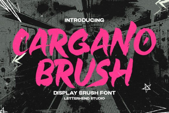 Cargano Brush Font: Bold, Energetic Headlines for Small Businesses