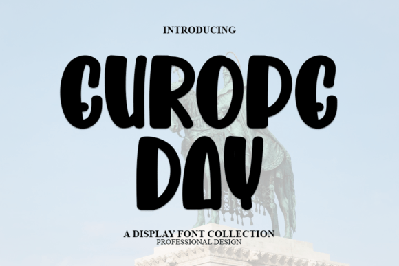 Europe Day: A Modern Display Font for Digital Branding