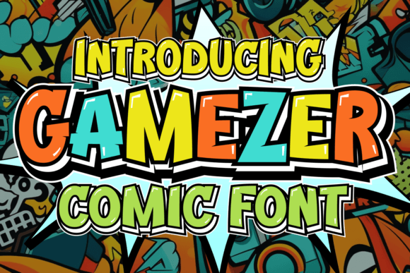 Gamezer: A Playful Display Font for Bold Brand Identities