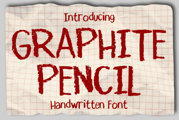 Graphite Pencil: A Handwritten Display Font with Real Texture