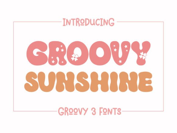 Groovy Sunshine: A Playful Retro Display Font for Handmade Creators