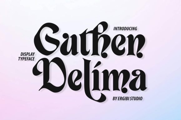 Guthen Delima: A Bold, Elegant Display Font Worth Testing