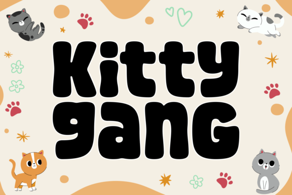 Kitty Gang: A Playful Display Font That Makes Your Brand Instantly Cuddly
