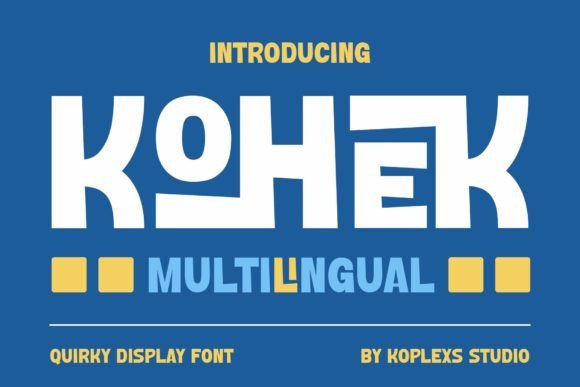 Kohek: A Bold Display Font for Editorial Impact
