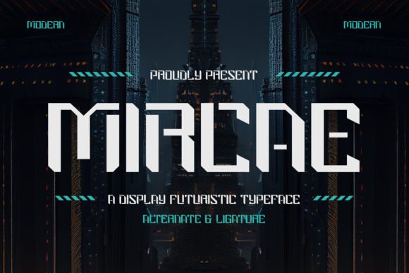 Mircae: A Futuristic Display Typeface That Elevates Small Business Branding