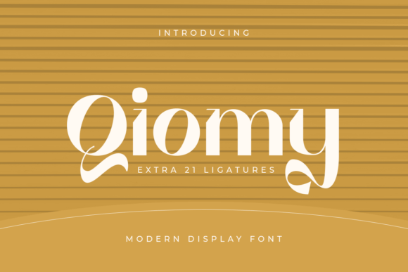 Qiomy: A Display Font That Makes Your Headlines Instantly Clickable