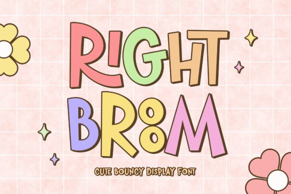 Right Broom: A Playful Display Font for Handmade Charm