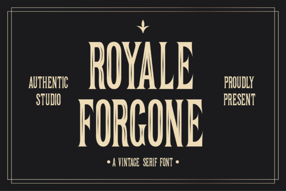 Royale Forgone: A Display Font That Anchors Digital Branding