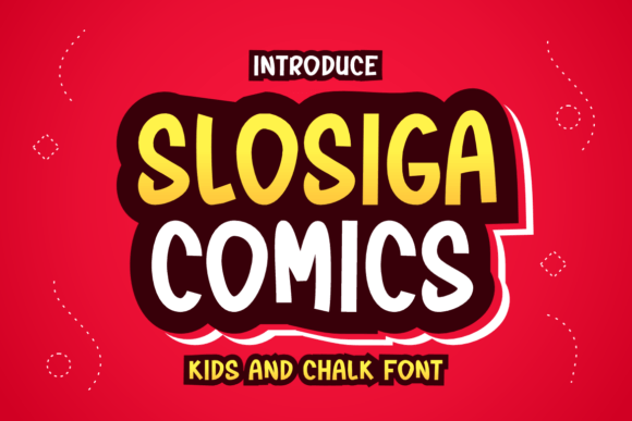 Slosiga Comics: A Playful Display Font for Digital Brands