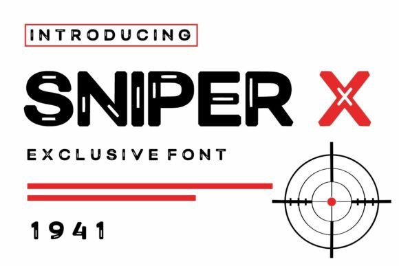 Sniper X: A Bold Display Font for Editorial Impact