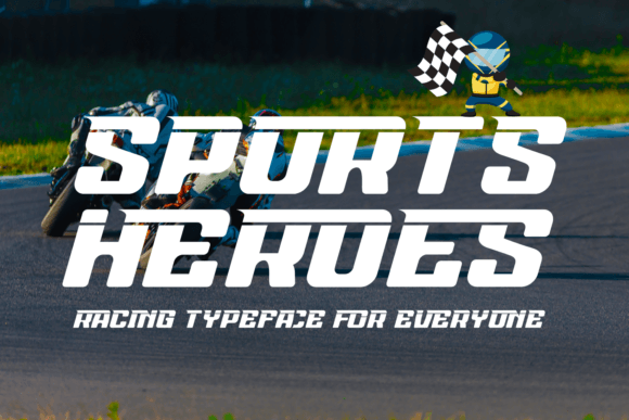 Sports Heroes Font: Bold Energy for Handmade Labels & Prints