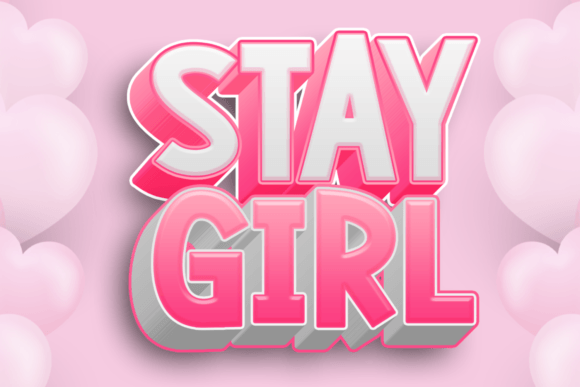 Stay Girl: A Whimsical Display Font for Digital Charm