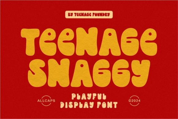 Teenage Snaggy: A Playful Display Font That Makes Your Brand Feel Like It’s Got Personality
