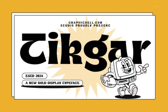 Tikgar: A Retro-Vintage Display Font That Elevates Digital Branding