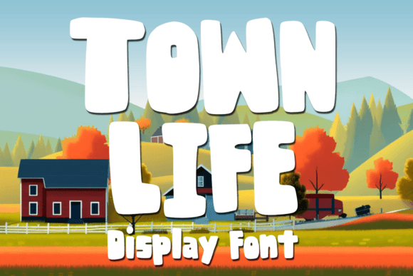 Town Life: A Playful Bold Display Font That Delivers