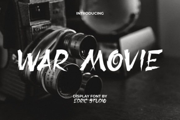 War Movie: A Bold Display Font for Hero Sections & Brand Impact