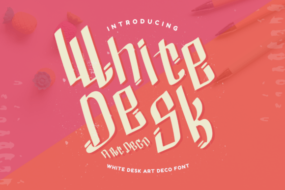 White Desk Art Deco: A Display Font That Feels Like a Thoughtful Design Choice
