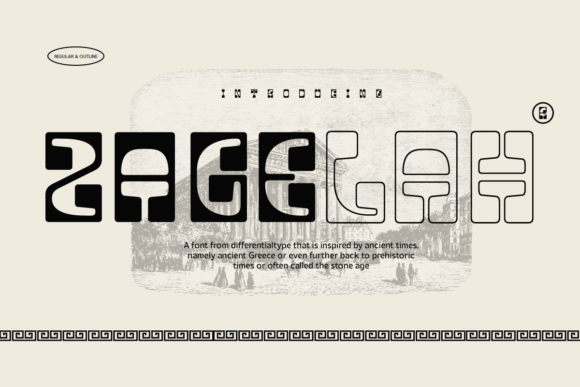 Zagelah: A Vintage Display Font That Feels Like Finding an Artifact
